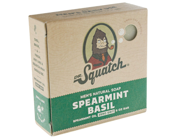 Dr. Squatch Spearmint Basil Scrub Bar Soap — Lost Objects, Found